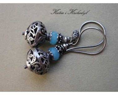 SPRZEDANE. BLUE FLOWERS