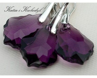 SWAROVSKI BAROQUE AMETHYST KOMPLET