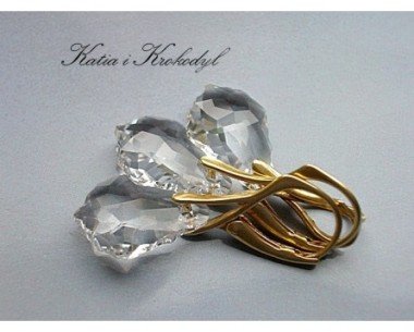 SPRZEDANE. SWAROVSKI BAROQUE CRYSTAL W ZŁOCIE