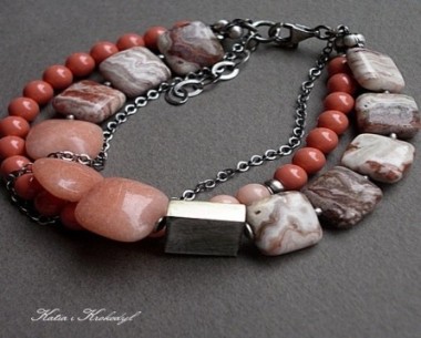 SPRZEDANE. PEACH AND CORAL