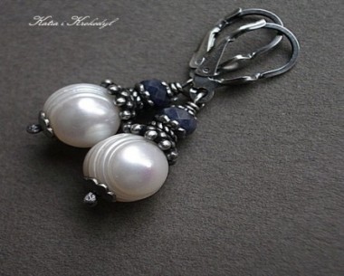 SPRZEDANE. PEARLS AND SAPPHIRE