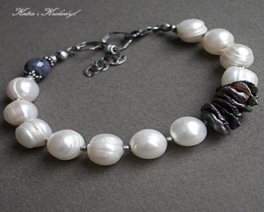 SPRZEDANE. PEARLS AND SAPPHIRE 3