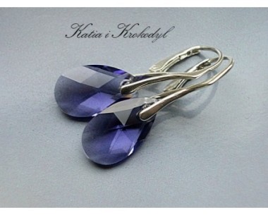 SPRZEDANE. SWAROVSKI MIGDAŁY AMETHYST