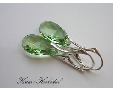 SPRZEDANE. SWAROVSKI MIGDAŁY PERIDOT