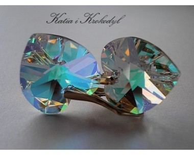 SPRZEDANE. SWAROVSKI HEART CRYSTAL AB W ZŁOCIE