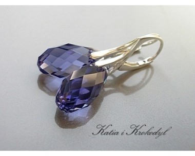SPRZEDANE. SWAROVSKI BRIOLETTE TANZANITE