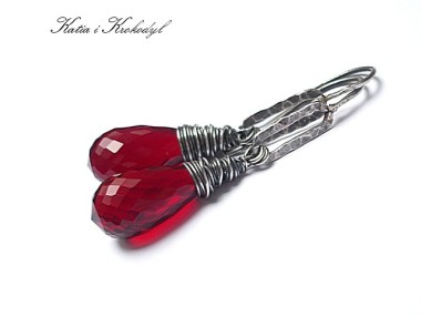 RED TOPAZ W OPLOCIE